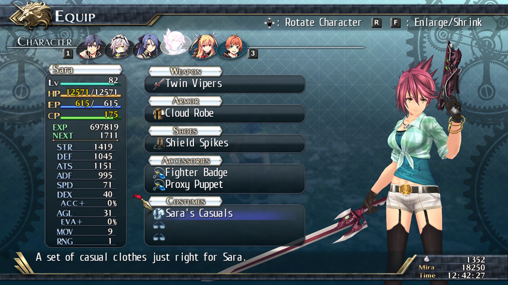 Скидка на The Legend of Heroes. Trails of Cold Steel II. All Casual Clothes