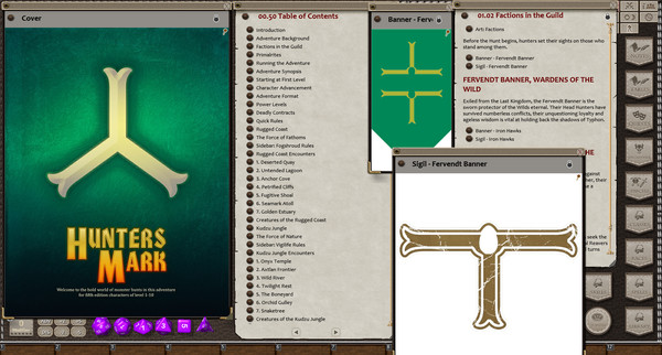 скриншот Fantasy Grounds - Hunter's Mark (5E) 1