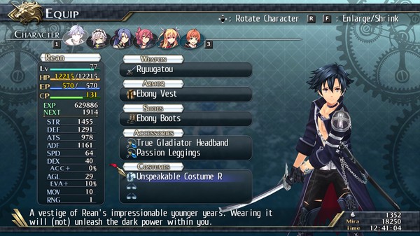 The Legend of Heroes: Trails of Cold Steel II - Unspeakable Costumes for steam