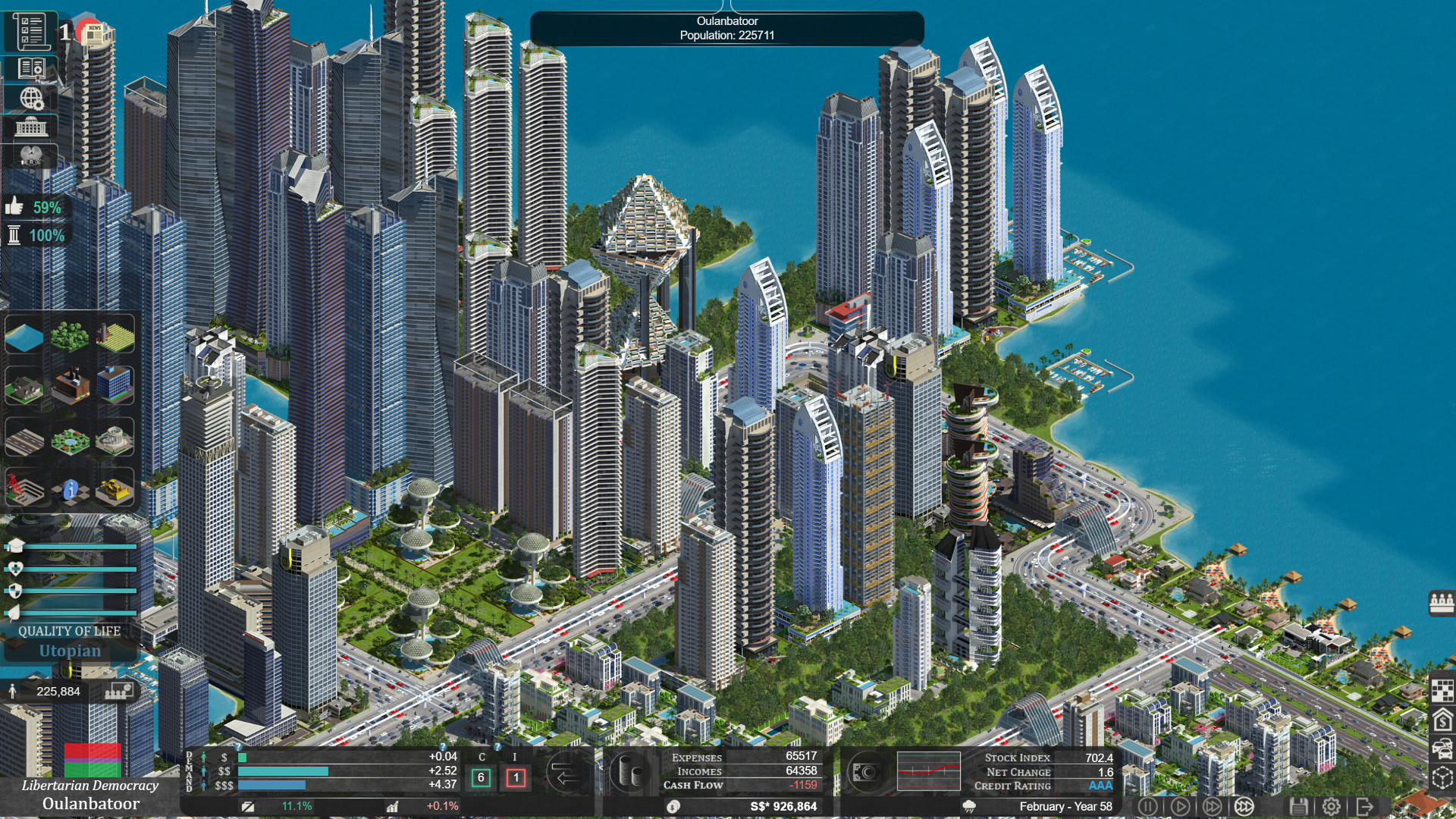 city simulation games for mac