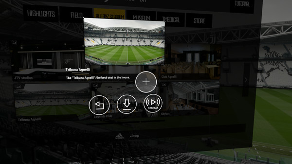 скриншот Juventus VR 2