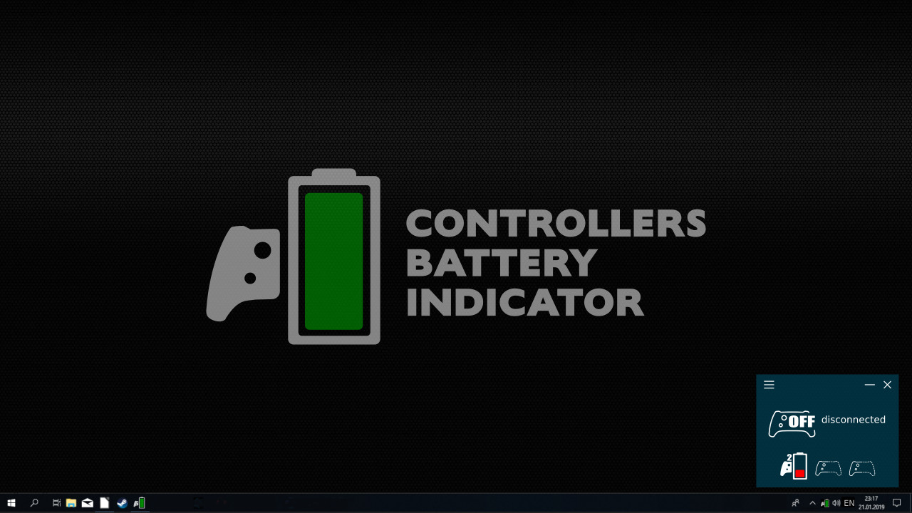steam controller battery indicator