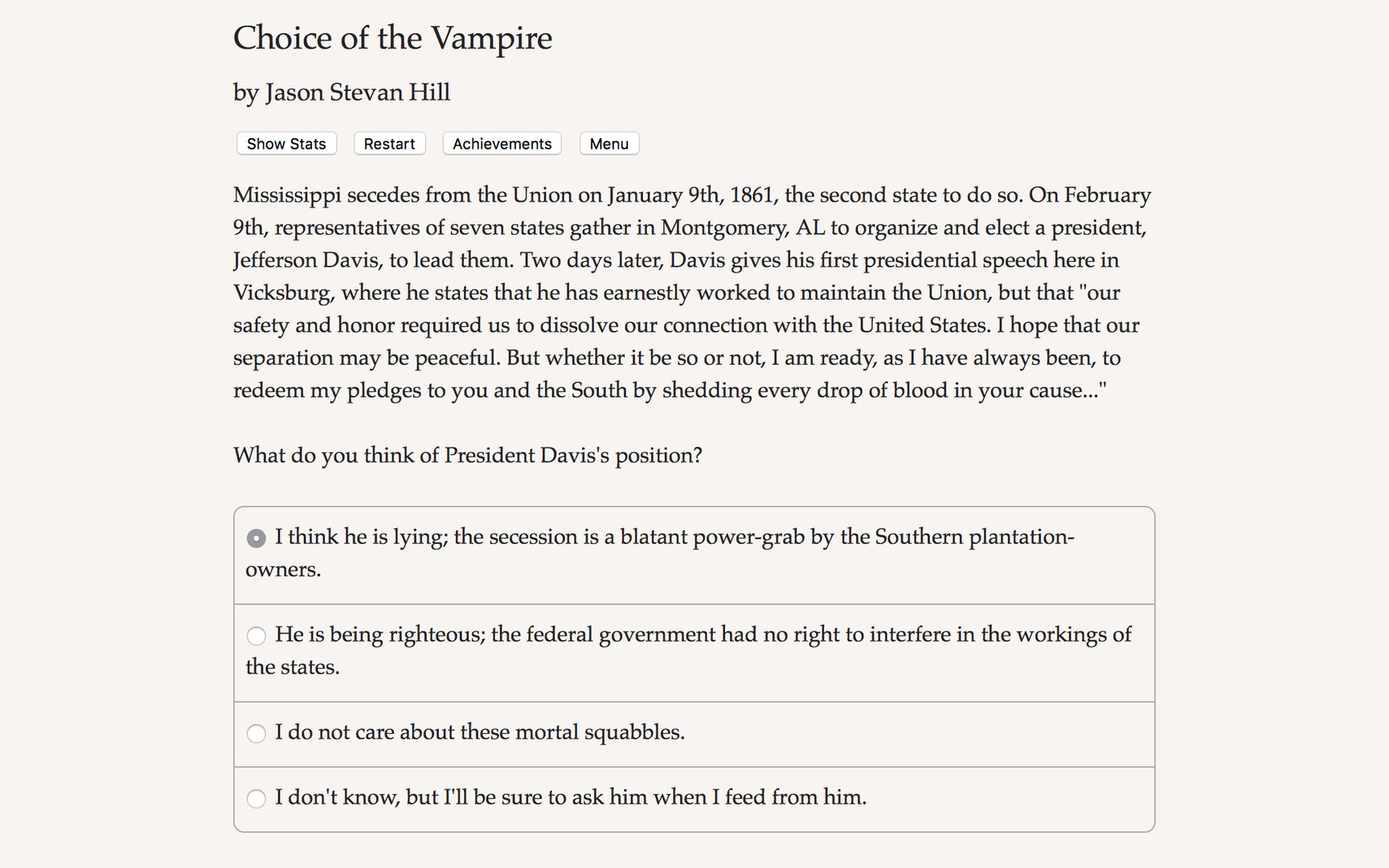 Choice of the Vampire Demo #0