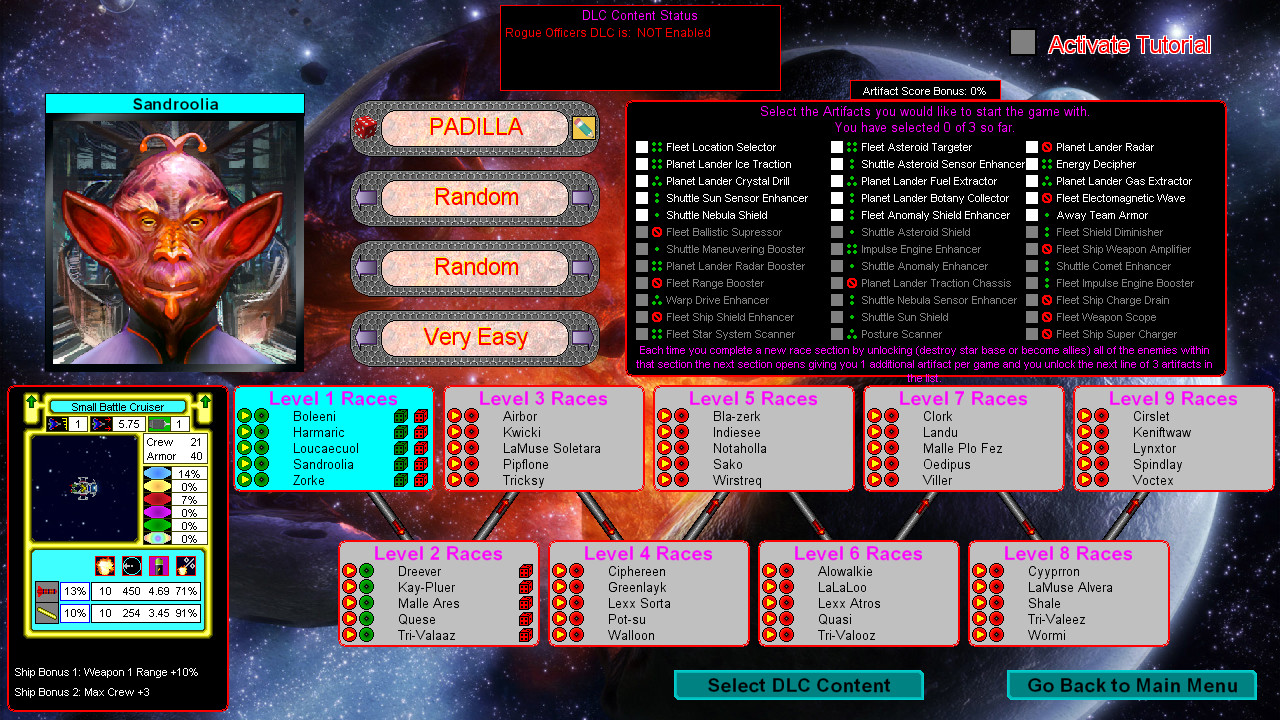 Star Fleet Armada: Rogue Adventures Demo #0