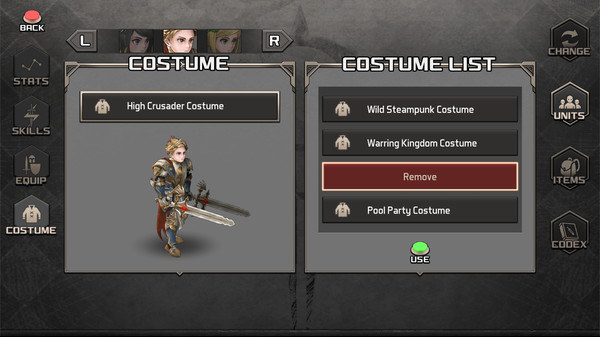 Azure Saga: Pathfinder - High Crusader Costume Pack