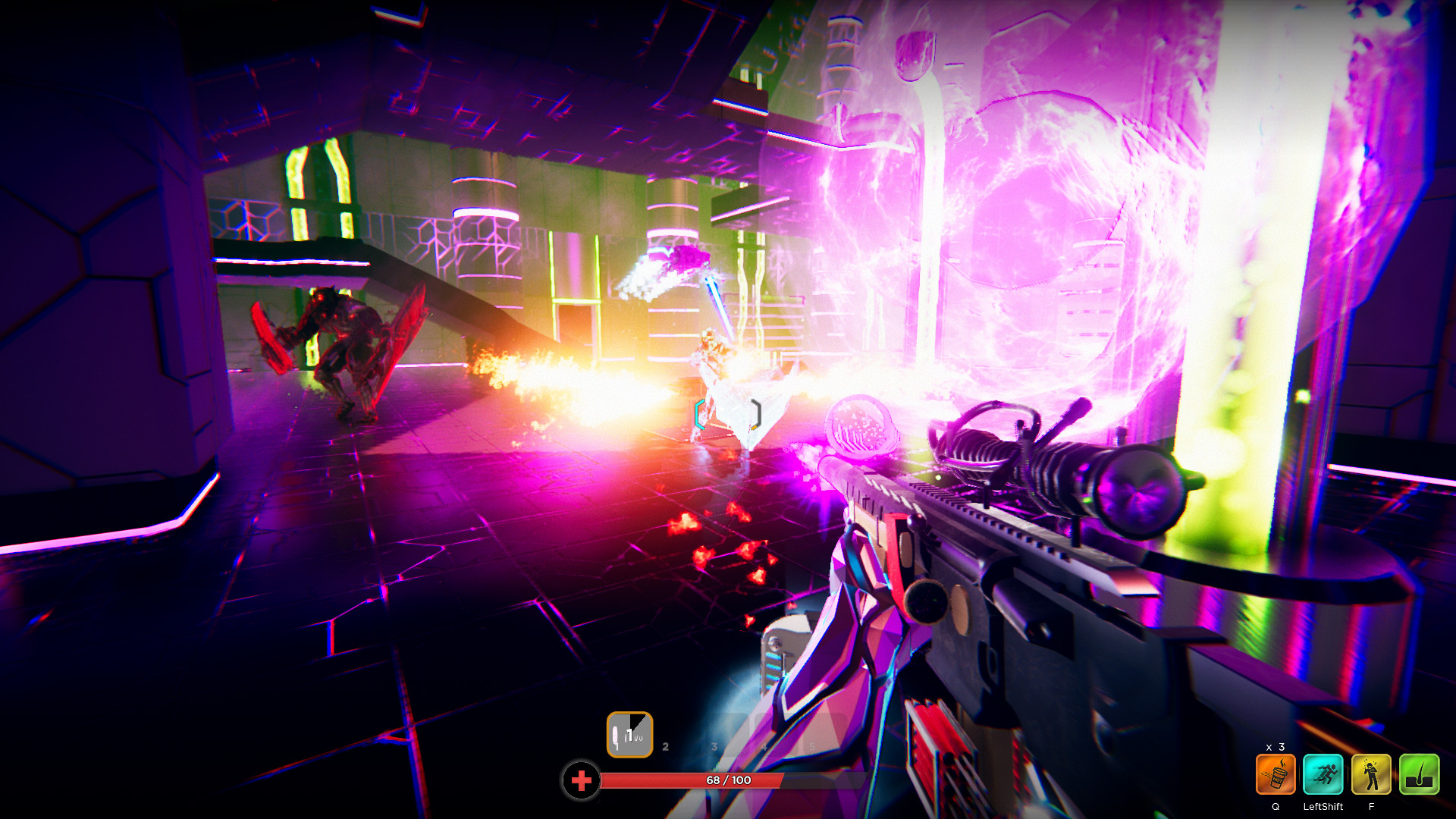 New games: Hypergun is a stylish shooter where you build your own  synthwave-inspired guns