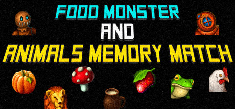 Food Monster and Animals Memory Match Cover Image