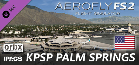 aerofly fs 2 - orbx - palm springs international airport vertical card thumbnail