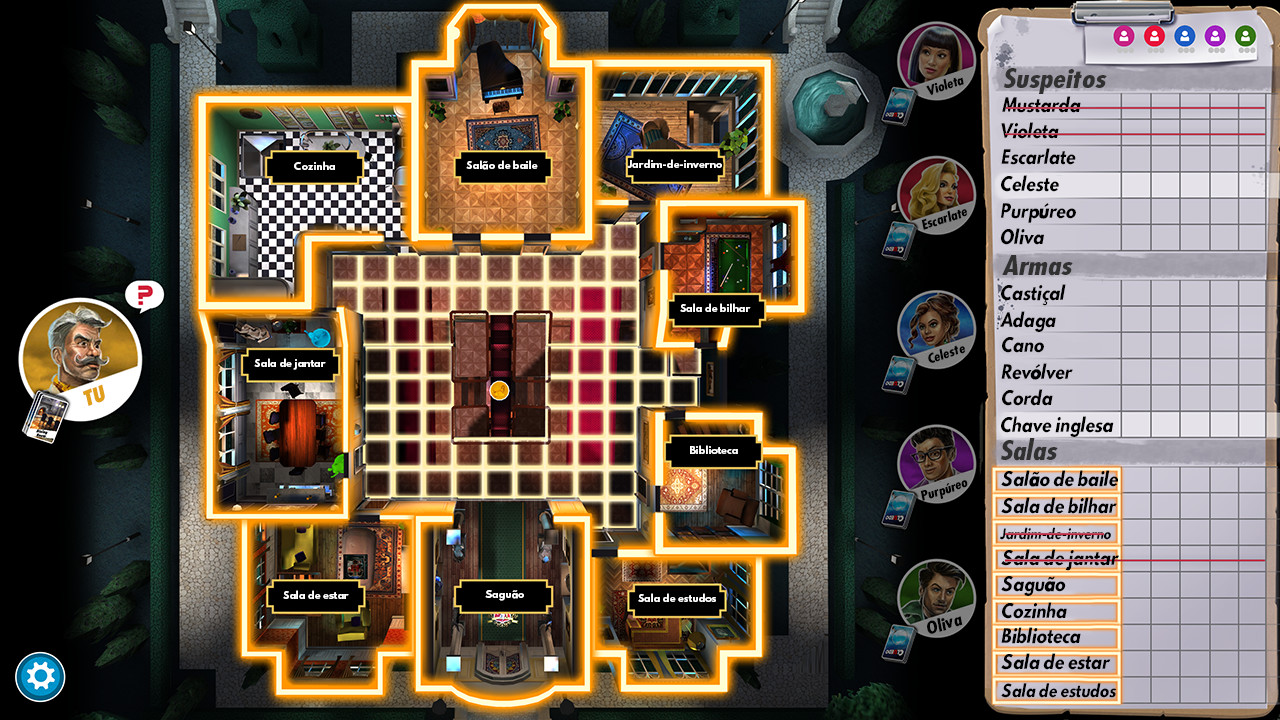 Jogo de Tabuleiro Cluedo - Jogo de Mistério - Hasbro