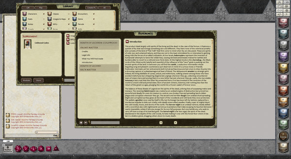 скриншот Fantasy Grounds - Beasts of Legend: Coldwood Codex (PFRPG) 0