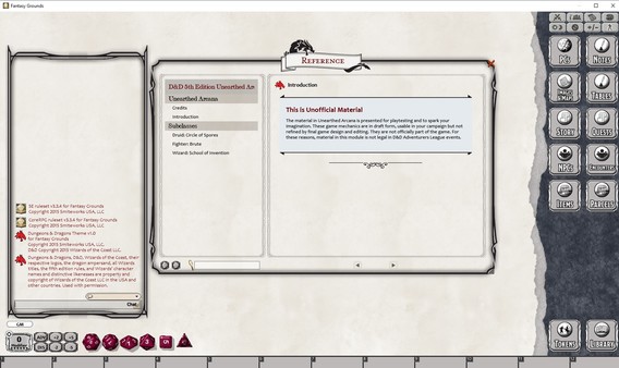 Fantasy Grounds - D&D: Unearthed Arcana for steam Fantasy Grounds - D&D: Unearthed Arcana for steam