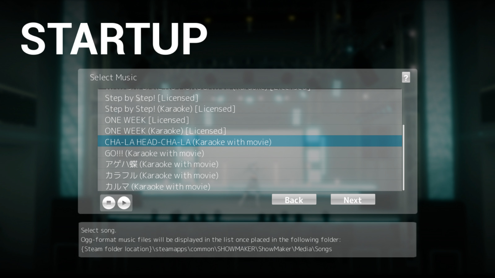 SHOWMAKER CHA-LA-HEAD-CHA-LA (karaoke version) #0