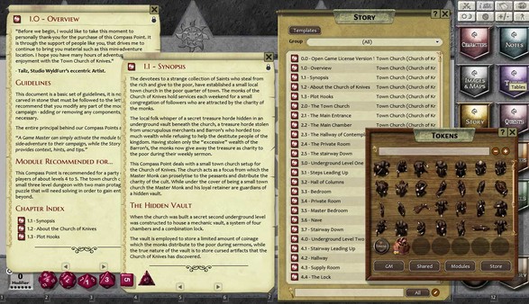 скриншот Fantasy Grounds - Compass Point #6: Town Church - Brotherhood of Knives (PFRPG) 3