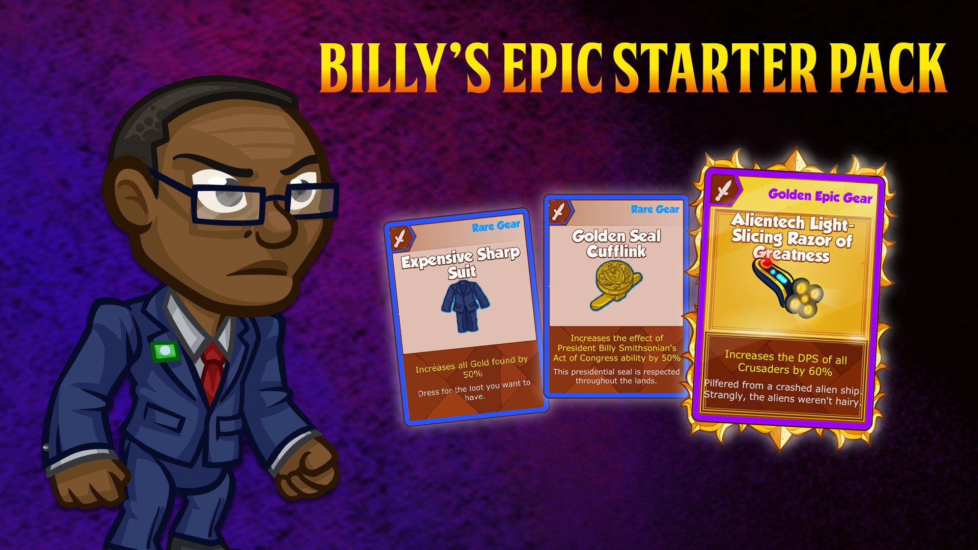 Crusaders of the Lost Idols: Billy Epic Starter Pack Featured Screenshot #1