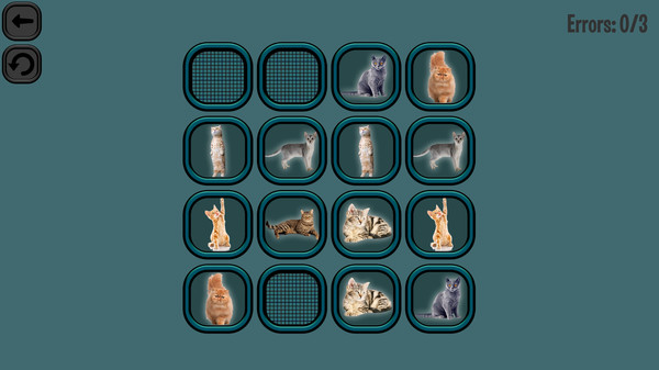 Animals Memory: Cats for steam