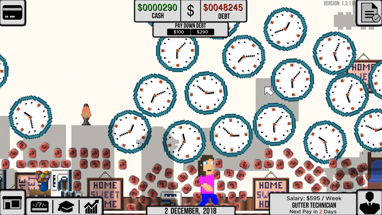 Life and Debt: A Real Life Simulator on Steam