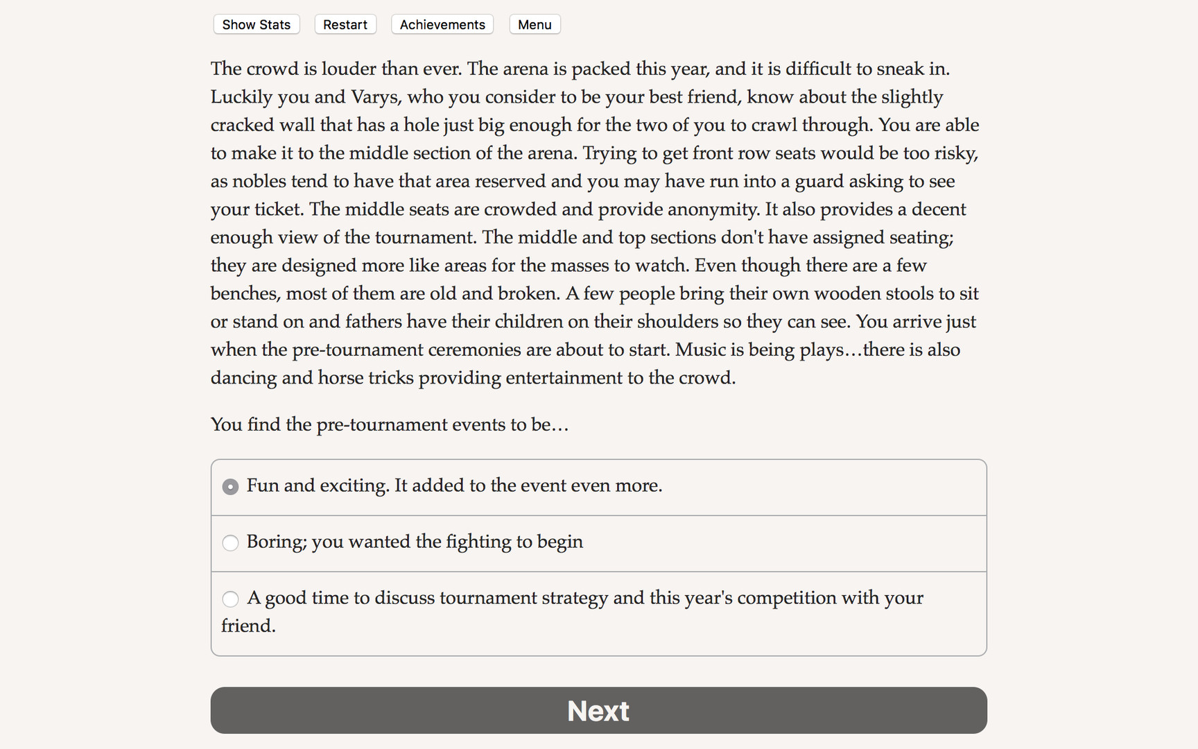 The Great Tournament Demo #5
