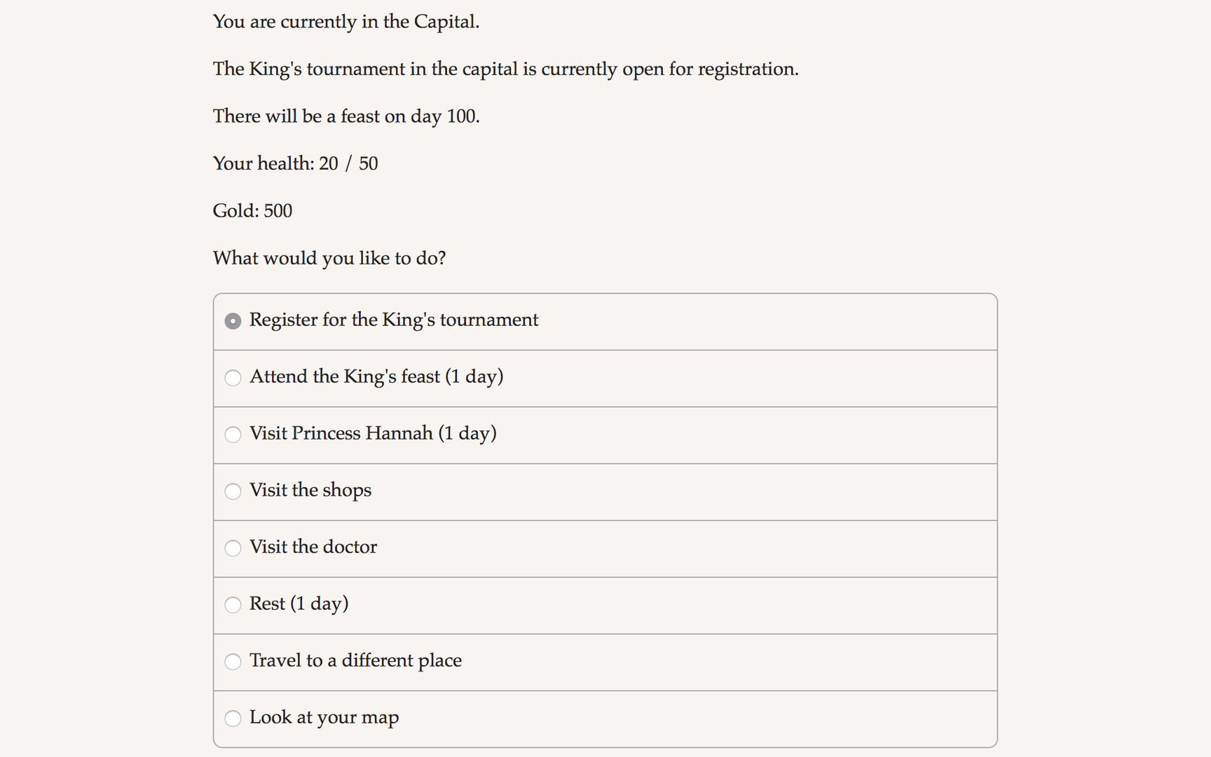The Great Tournament Demo #3