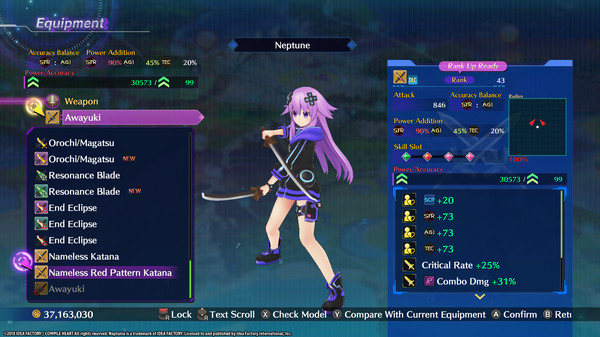 KHAiHOM.com - Megadimension Neptunia VIIR - 4 Goddesses Online Starter Weapon Set