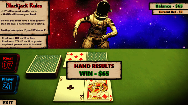 скриншот Blackjack In Space 2