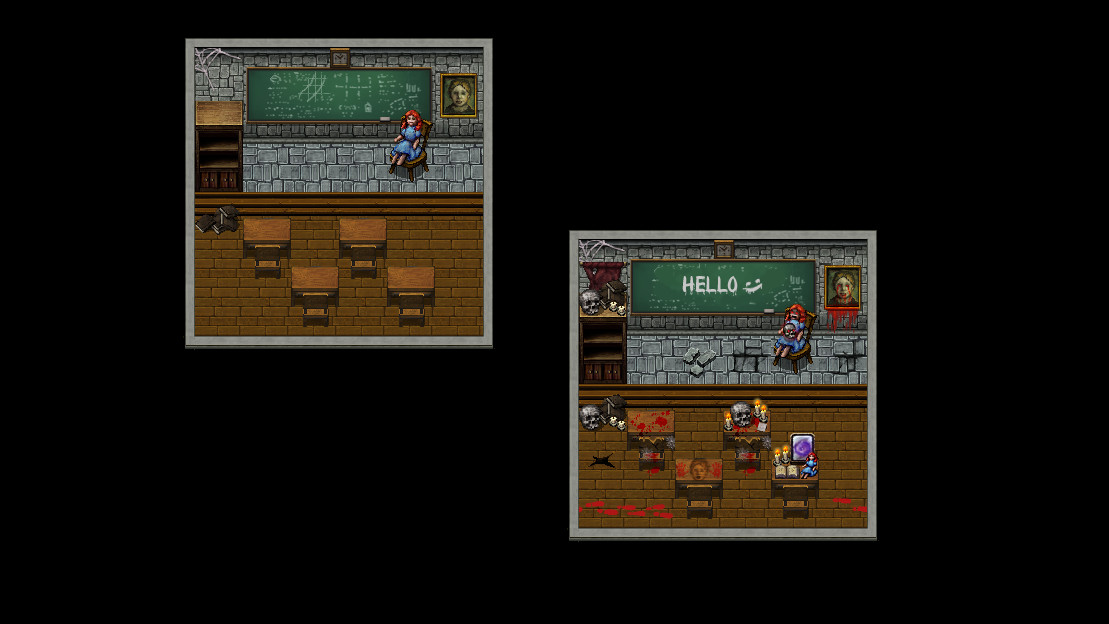 RPG Maker MV - Haunted School Tiles #0