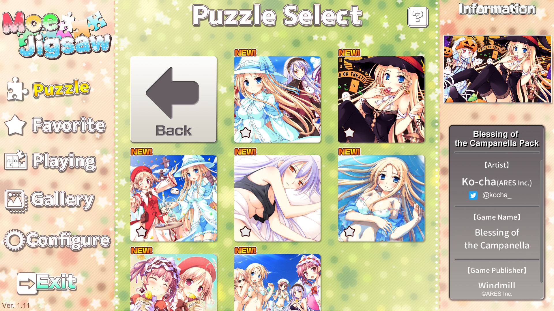 Moe Jigsaw - Blessing of the Campanella Pack #2