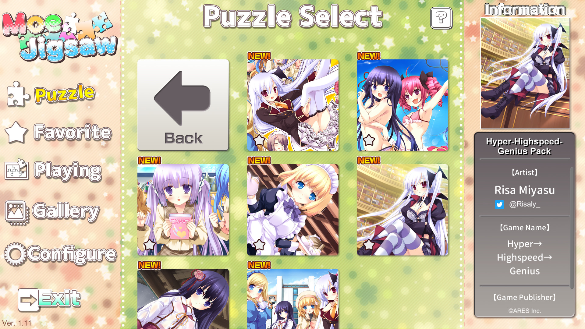 Moe Jigsaw - Hyper-Highspeed-Genius Pack #2