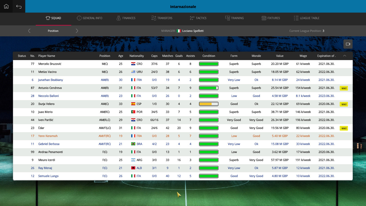 Global Soccer: A Management Game 2018 screenshot 1