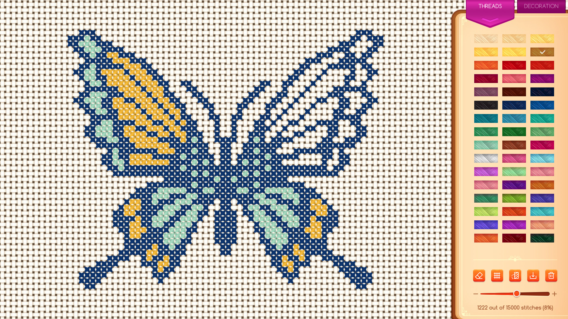 Cross-Stitch Puzzle screenshot 1