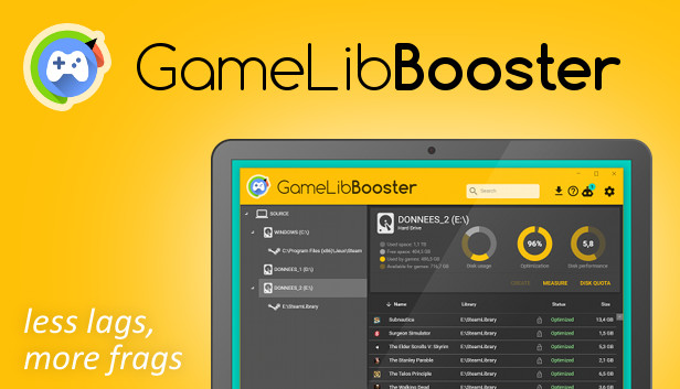 GameLibBooster Game Optimizer: optimize your PC for gaming