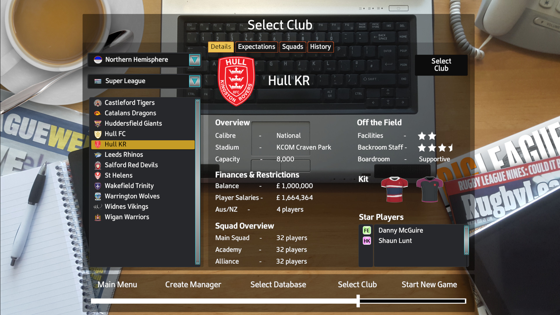 Steam Rugby League Team Manager 18 Season 18 Update