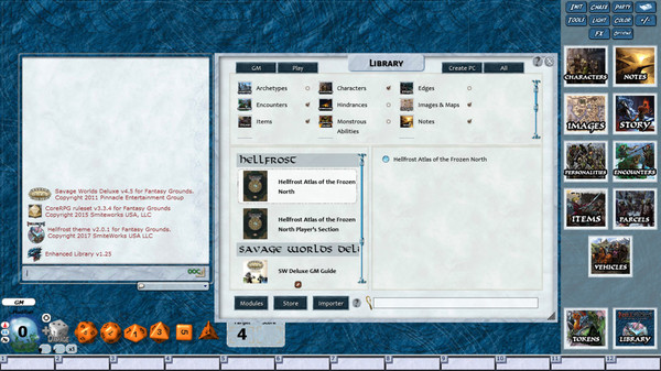 скриншот Fantasy Grounds - Hellfrost: Atlas of the Frozen North (Savage Worlds) 3