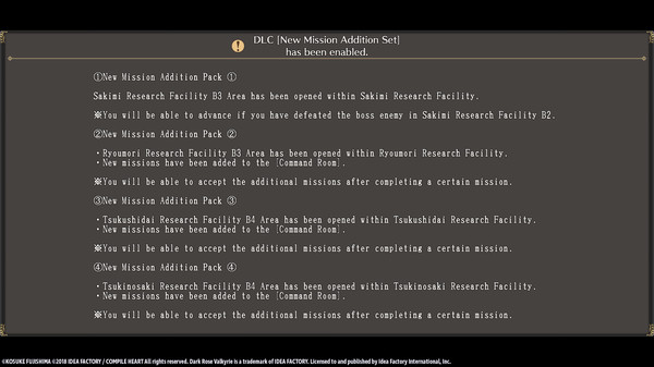 Dark Rose Valkyrie: New Mission Addition Set