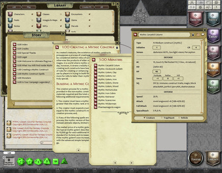 Fantasy Grounds - Mythic Monsters #19: Constructs (PFRPG) for steam Fantasy Grounds - Mythic Monsters #19: Constructs (PFRPG) for steam