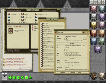 Fantasy Grounds - Mythic Monsters #28: Animals (PFRPG) for steam Fantasy Grounds - Mythic Monsters #28: Animals (PFRPG) for steam
