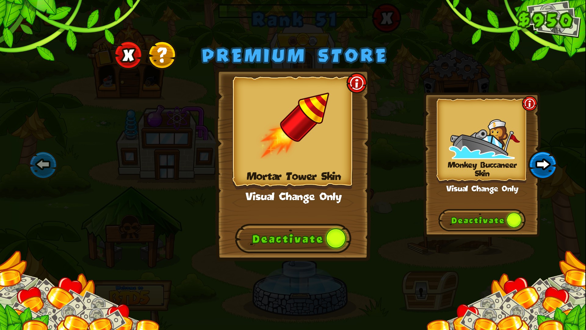 Скидка на Bloons TD 5. Fireworks Mortar Tower Skin