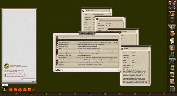 Fantasy Grounds - Elemental Spells (Castles & Crusades) for steam Fantasy Grounds - Elemental Spells (Castles & Crusades) for steam