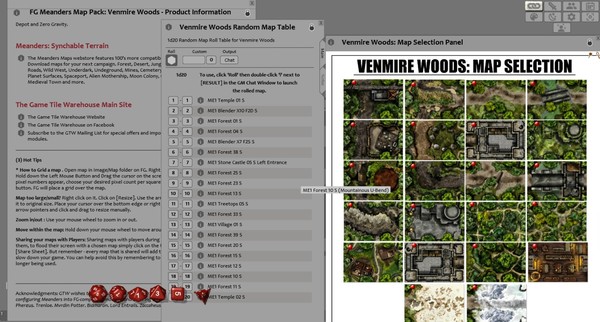 скриншот Fantasy Grounds - Meanders Map Pack: Venmire Woods (Map Pack) 2