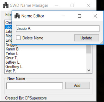 Galaxy Wide Domination - Name Manager