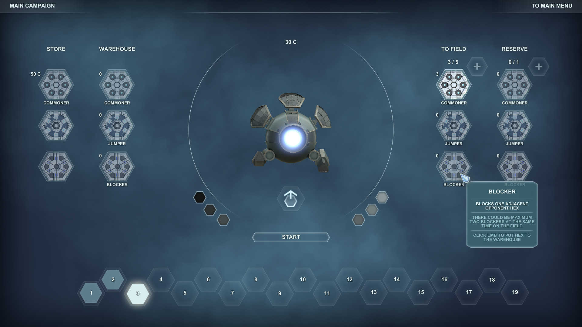 Main campaign. Hex Core.