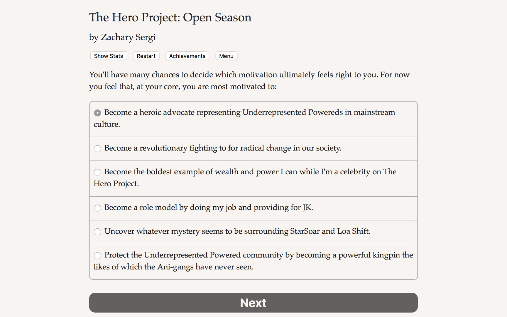 The Hero Project: Open Season Demo #5