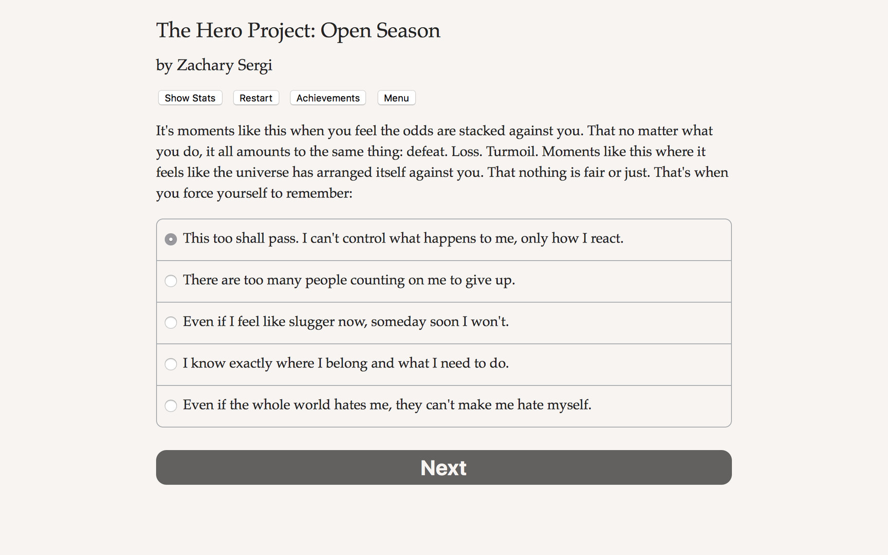 The Hero Project: Open Season Demo #4