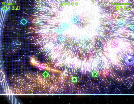 Screenshot of Geometry Wars: Retro Evolved