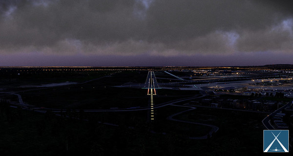 скриншот X-Plane 11 - Add-on: Globall Art - CYUL - Montreal International Airport 1
