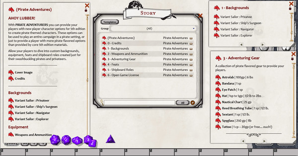 скриншот Fantasy Grounds - Pirate Adventurers (5E) 0