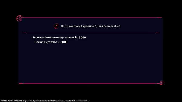 Megadimension Neptunia VIIR - Inventory Expansion 1 for steam Megadimension Neptunia VIIR - Inventory Expansion 1 for steam