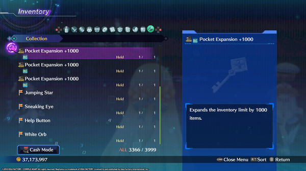 скриншот Megadimension Neptunia VIIR - Inventory Expansion 1 | インベントリ拡張 １ | 物品欄擴充 １ 1