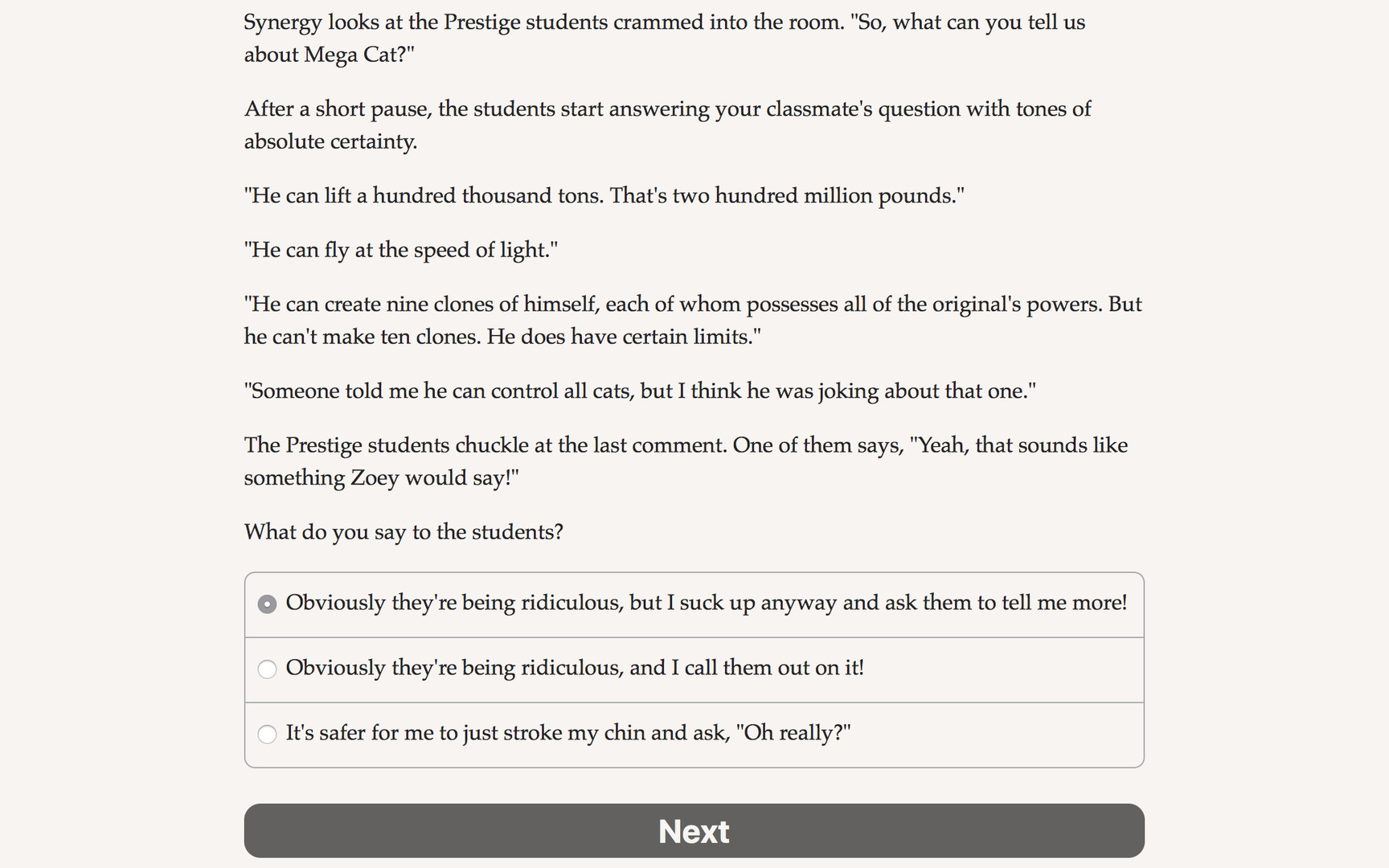 Community College Hero: Knowledge is Power Demo #5