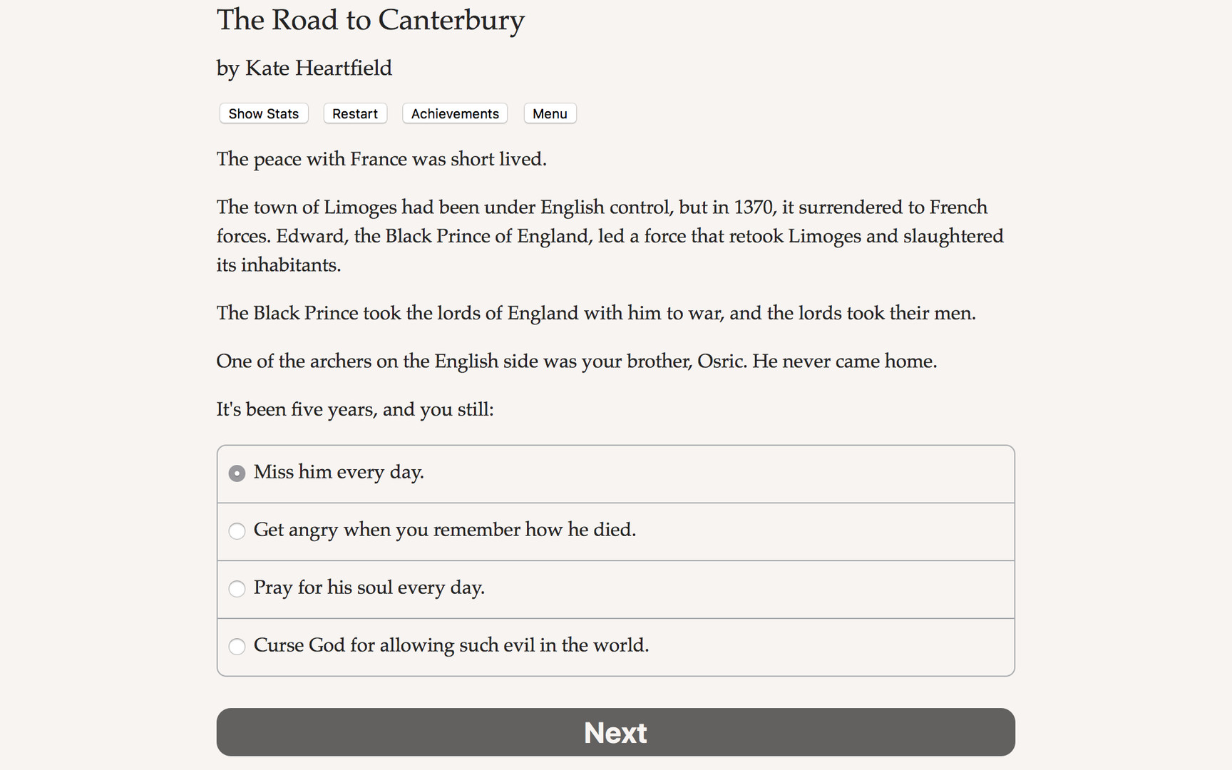 The Road to Canterbury Demo #0