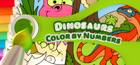 Color by Numbers - Dinosaurs Cover Image